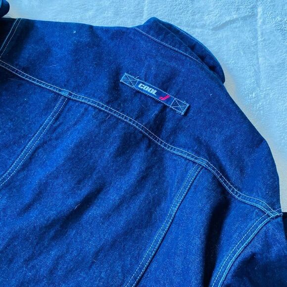 Vintage Y2K Cool J Baggy Hip Hop Denim Skater Jean Jacket - Picture 4 of 8